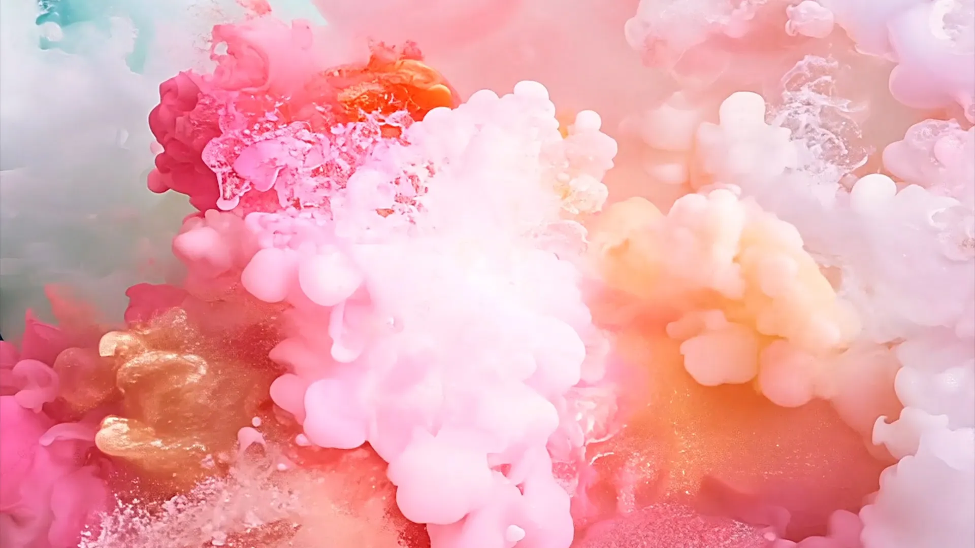 Elegant Cotton Candy Mist Transition for Beauty and Fashion Ads